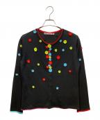 OLLEBOREBLAアルベロベロ）の古着「薄手カーディガン」｜ブラック