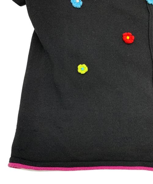 OLLEBOREBLA（アルベロベロ）OLLEBOREBLA (アルベロベロ) 薄手カーディガン ブラック サイズ:表記なしの古着・服飾アイテム