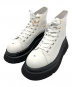 RADIO EVAラヂオエヴァ）の古着「RADIO EVA A079 EVANGELION PLATFORM BOOTS WHITE REI」｜ホワイト