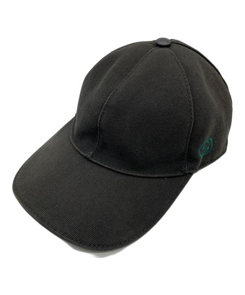 GUCCI（グッチ）GUCCI (グッチ) キャップ ブラック サイズ:ｓの古着・服飾アイテム