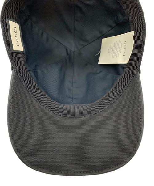 GUCCI（グッチ）GUCCI (グッチ) キャップ ブラック サイズ:ｓの古着・服飾アイテム