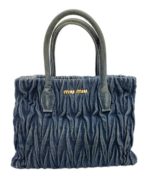 MIU MIU（ミュウミュウ）MIU MIU (ミュウミュウ) マテラッセ　ハンドバッグ インディゴの古着・服飾アイテム