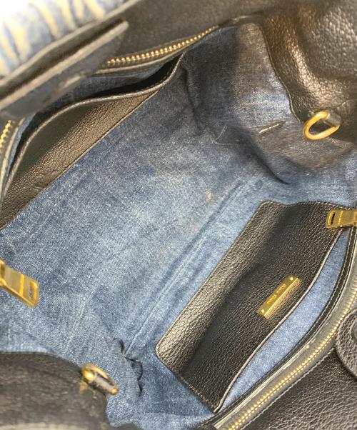 MIU MIU（ミュウミュウ）MIU MIU (ミュウミュウ) マテラッセ　ハンドバッグ インディゴの古着・服飾アイテム