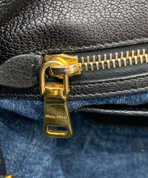 MIU MIU（ミュウミュウ）MIU MIU (ミュウミュウ) マテラッセ　ハンドバッグ インディゴの古着・服飾アイテム