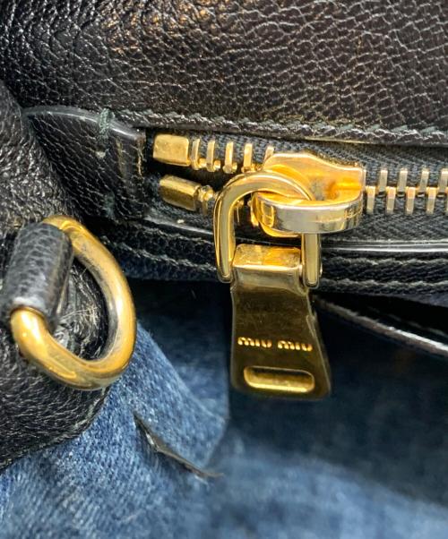 MIU MIU（ミュウミュウ）MIU MIU (ミュウミュウ) マテラッセ　ハンドバッグ インディゴの古着・服飾アイテム