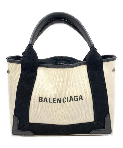 BALENCIAGA（バレンシアガ）BALENCIAGA (バレンシアガ) 2WAYバッグ ベージュ×ブラックの古着・服飾アイテム