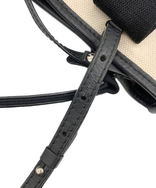 BALENCIAGA（バレンシアガ）BALENCIAGA (バレンシアガ) 2WAYバッグ ベージュ×ブラックの古着・服飾アイテム