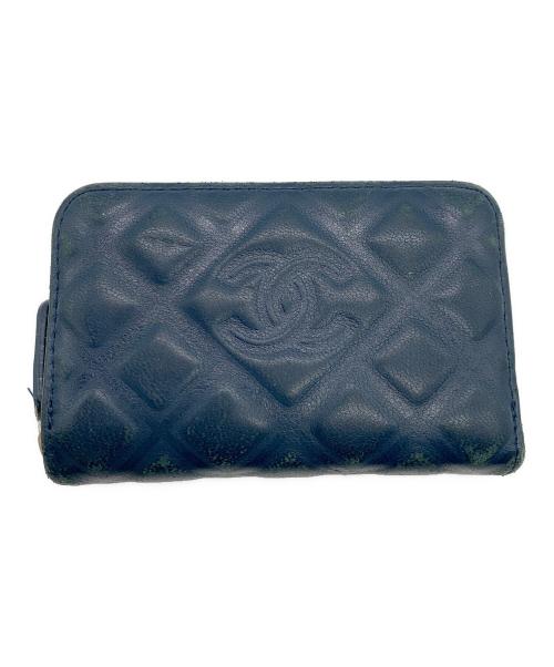 CHANEL（シャネル）CHANEL (シャネル) マトラッセ　コインケース ネイビーの古着・服飾アイテム