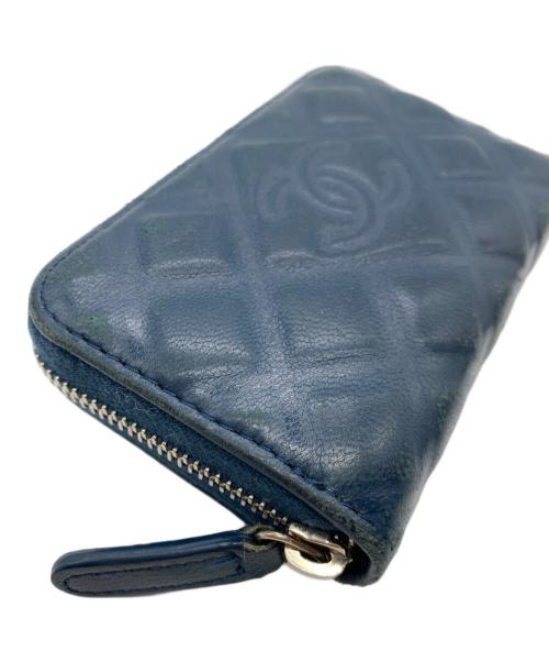 CHANEL（シャネル）CHANEL (シャネル) マトラッセ　コインケース ネイビーの古着・服飾アイテム