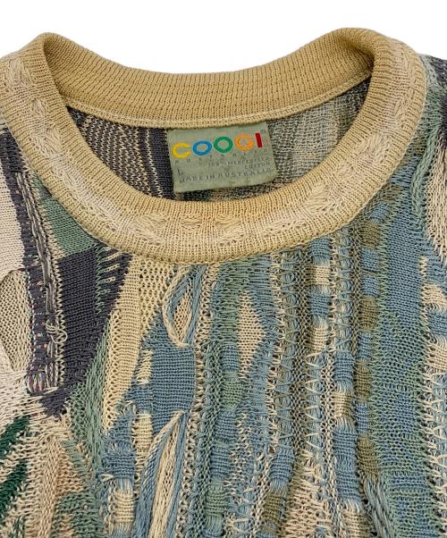 Coogi（クージー）Coogi (クージー) 厚手ニット ベージュ サイズ:Lの古着・服飾アイテム