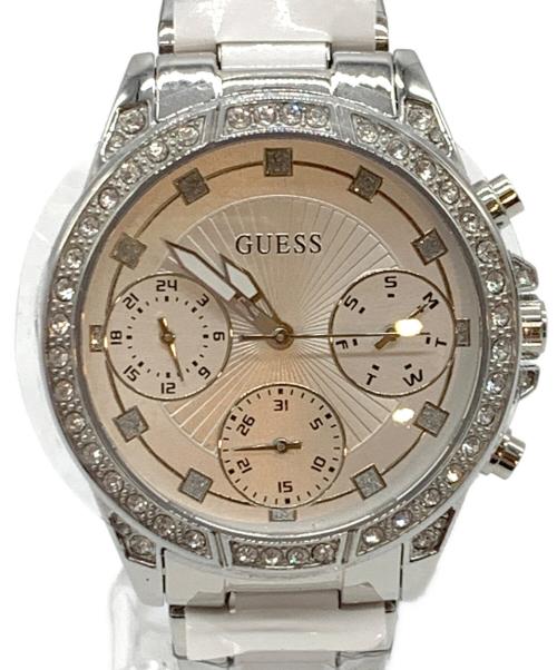 GUESS（ゲス）GUESS (ゲス) 腕時計 ホワイトの古着・服飾アイテム