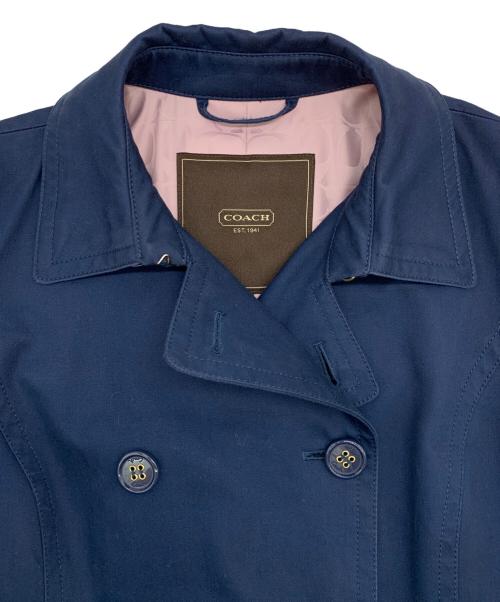 COACH（コーチ）COACH (コーチ) トレンチコート ネイビー サイズ:XSの古着・服飾アイテム