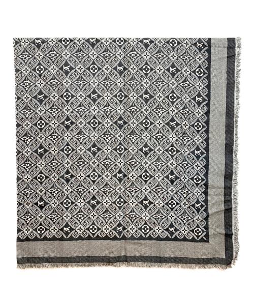 LOUIS VUITTON（ルイ ヴィトン）LOUIS VUITTON (ルイ ヴィトン) ショール・モノグラム SINCE 1854 ブラック×グレーの古着・服飾アイテム