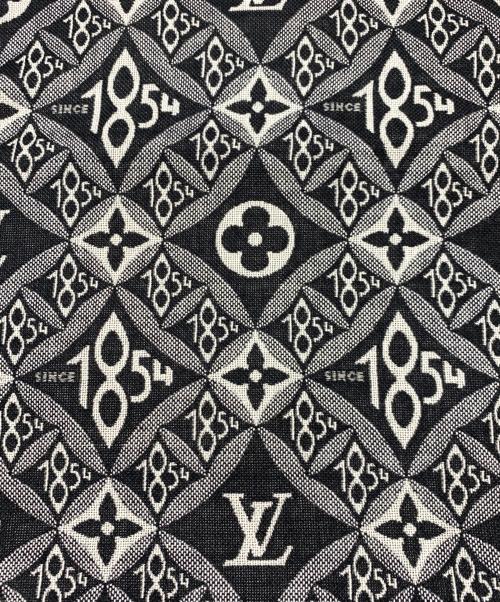 LOUIS VUITTON（ルイ ヴィトン）LOUIS VUITTON (ルイ ヴィトン) ショール・モノグラム SINCE 1854 ブラック×グレーの古着・服飾アイテム