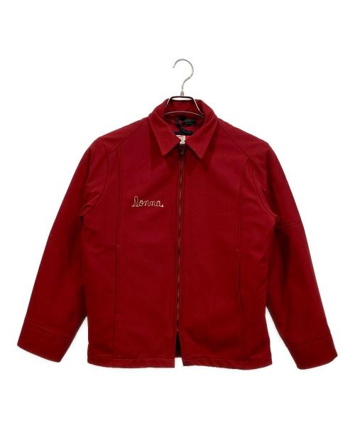 Unitog（ユニトグ）Unitog (ユニトグ) チェーンステッチワークジャケット レッド サイズ:38の古着・服飾アイテム