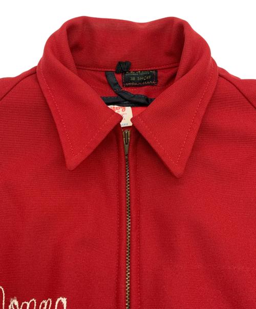 Unitog（ユニトグ）Unitog (ユニトグ) チェーンステッチワークジャケット レッド サイズ:38の古着・服飾アイテム