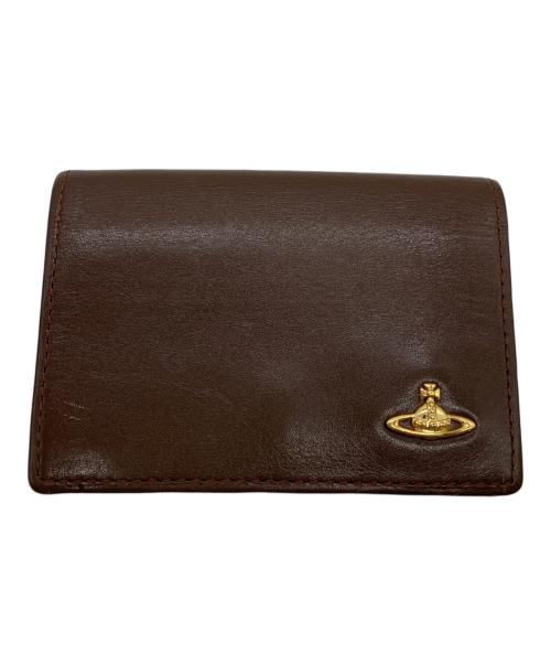 Vivienne Westwood（ヴィヴィアンウエストウッド）Vivienne Westwood (ヴィヴィアンウエストウッド) カードケース ブラウンの古着・服飾アイテム