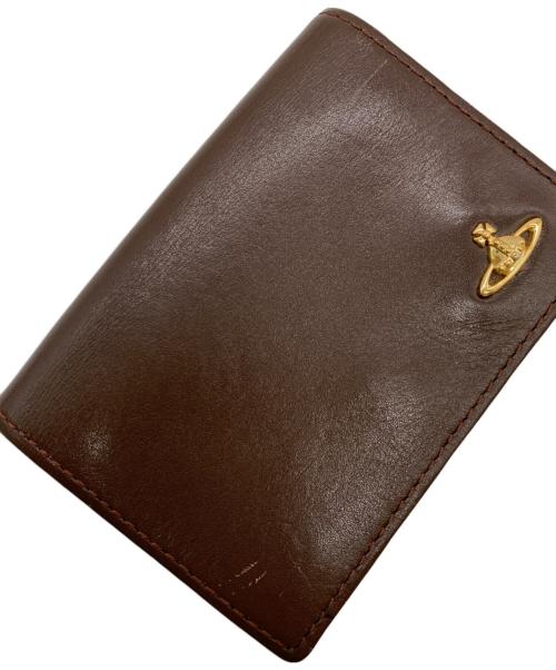 Vivienne Westwood（ヴィヴィアンウエストウッド）Vivienne Westwood (ヴィヴィアンウエストウッド) カードケース ブラウンの古着・服飾アイテム
