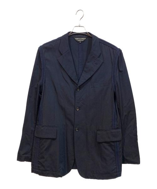 COMME des GARCONS HOMME PLUS（コムデギャルソンオムプリュス）COMME des GARCONS HOMME PLUS (コムデギャルソンオムプリュス) テーラードジャケット ネイビー サイズ:Lの古着・服飾アイテム
