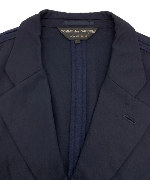 COMME des GARCONS HOMME PLUS（コムデギャルソンオムプリュス）COMME des GARCONS HOMME PLUS (コムデギャルソンオムプリュス) テーラードジャケット ネイビー サイズ:Lの古着・服飾アイテム