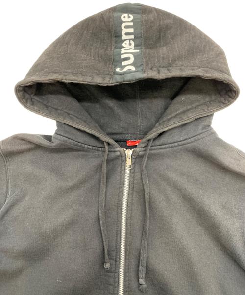 SUPREME（シュプリーム）SUPREME (シュプリーム) ロゴテープジップパーカー ブラック サイズ:Mの古着・服飾アイテム