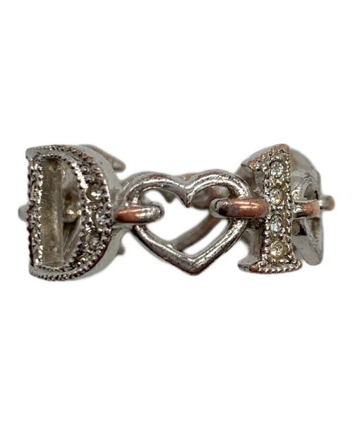 Christian Dior（クリスチャン ディオール）Christian Dior (クリスチャン ディオール) ロゴハートリング シルバー サイズ:6の古着・服飾アイテム