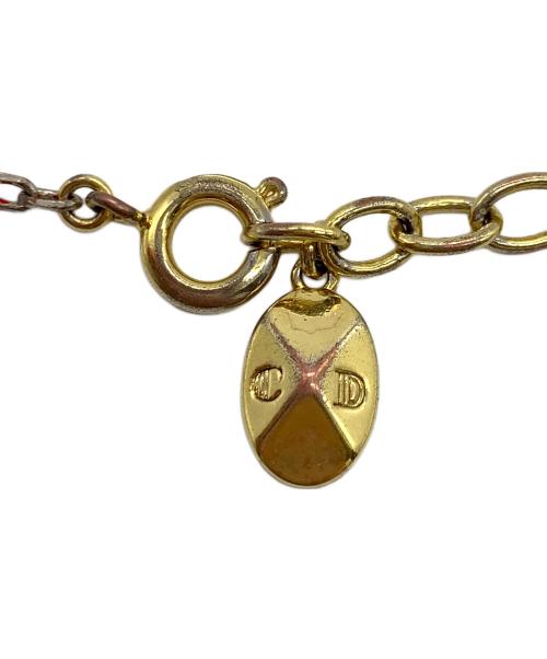 Christian Dior（クリスチャン ディオール）Christian Dior (クリスチャン ディオール) フェイクパールブレスレット レッド×ゴールドの古着・服飾アイテム