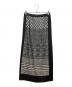 ISSEY MIYAKE (イッセイミヤケ) ロングスカート ホワイト×ブラック サイズ:M：25000円