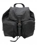 GUCCIグッチ）の古着「フラップバッグパック」｜ブラック