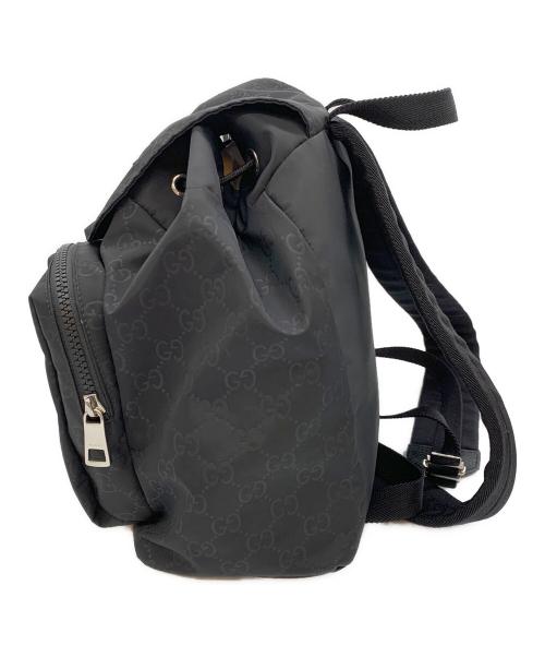 GUCCI（グッチ）GUCCI (グッチ) フラップバッグパック ブラックの古着・服飾アイテム