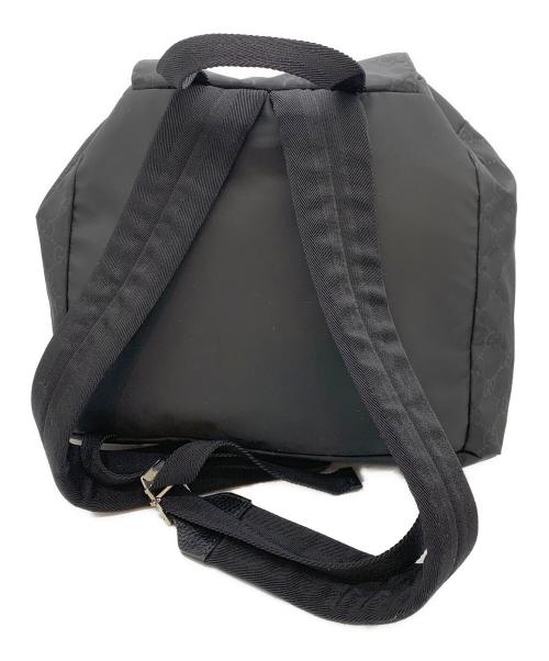 GUCCI（グッチ）GUCCI (グッチ) フラップバッグパック ブラックの古着・服飾アイテム