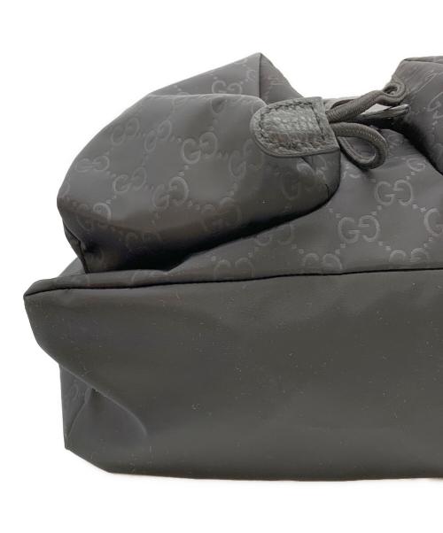 GUCCI（グッチ）GUCCI (グッチ) フラップバッグパック ブラックの古着・服飾アイテム