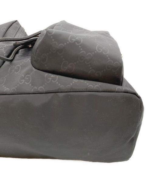 GUCCI（グッチ）GUCCI (グッチ) フラップバッグパック ブラックの古着・服飾アイテム