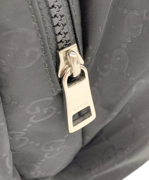 GUCCI（グッチ）GUCCI (グッチ) フラップバッグパック ブラックの古着・服飾アイテム