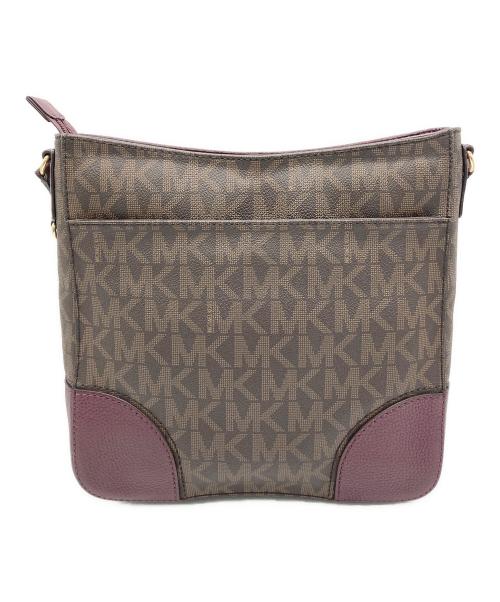 MICHAEL KORS（マイケル・コース）MICHAEL KORS (マイケル・コース) ショルダーバッグ ブラウン×パープルの古着・服飾アイテム