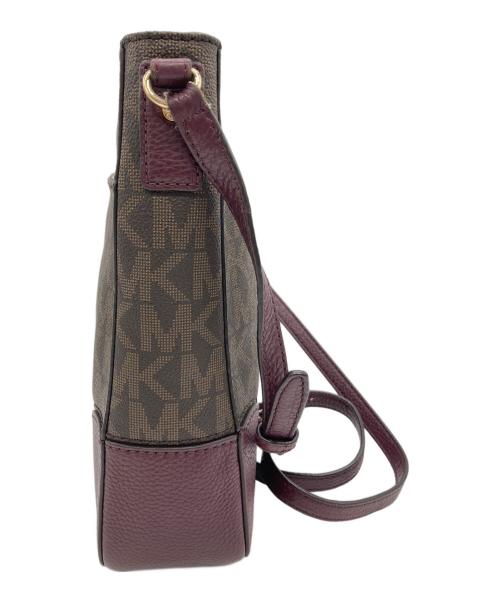 MICHAEL KORS（マイケル・コース）MICHAEL KORS (マイケル・コース) ショルダーバッグ ブラウン×パープルの古着・服飾アイテム