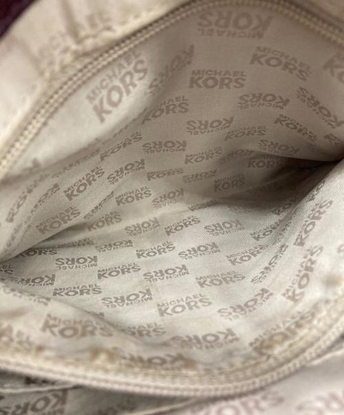 MICHAEL KORS（マイケル・コース）MICHAEL KORS (マイケル・コース) ショルダーバッグ ブラウン×パープルの古着・服飾アイテム