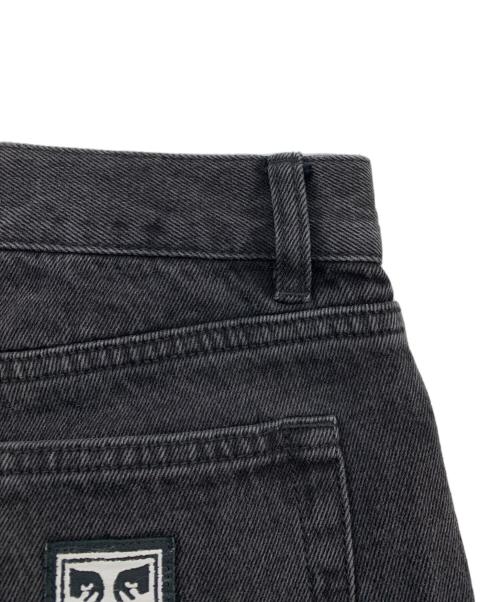 OBEY（オベイ）OBEY (オベイ) プリントデニムパンツ ブラック サイズ:33の古着・服飾アイテム