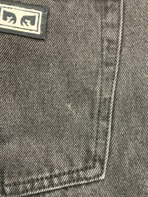 OBEY（オベイ）OBEY (オベイ) プリントデニムパンツ ブラック サイズ:33の古着・服飾アイテム