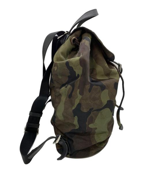 PRADA（プラダ）PRADA (プラダ) リュック グリーン×ブラックの古着・服飾アイテム