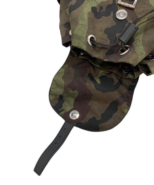 PRADA（プラダ）PRADA (プラダ) リュック グリーン×ブラックの古着・服飾アイテム