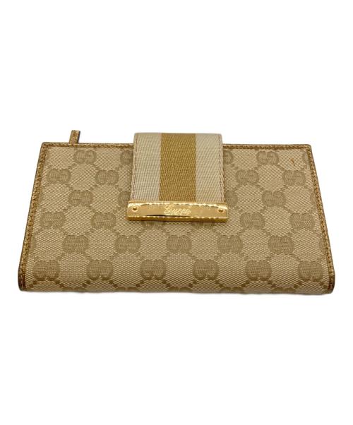 GUCCI（グッチ）GUCCI (グッチ) 長財布 ベージュの古着・服飾アイテム