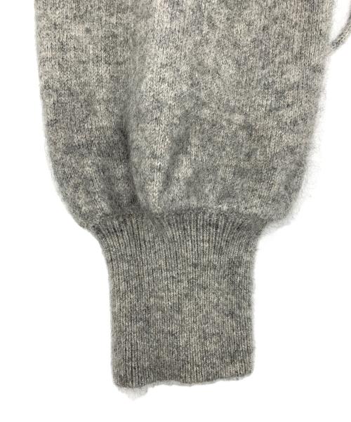 Snidel（スナイデル）Snidel (スナイデル) シースルーショルダーミニニットワンピース グレー サイズ:Fの古着・服飾アイテム