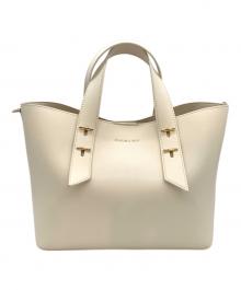 CHARLES & KEITH（チャールズアンドキース）の古着「シャナイア ダブルハンドルスラウチーバッグ」｜ホワイト