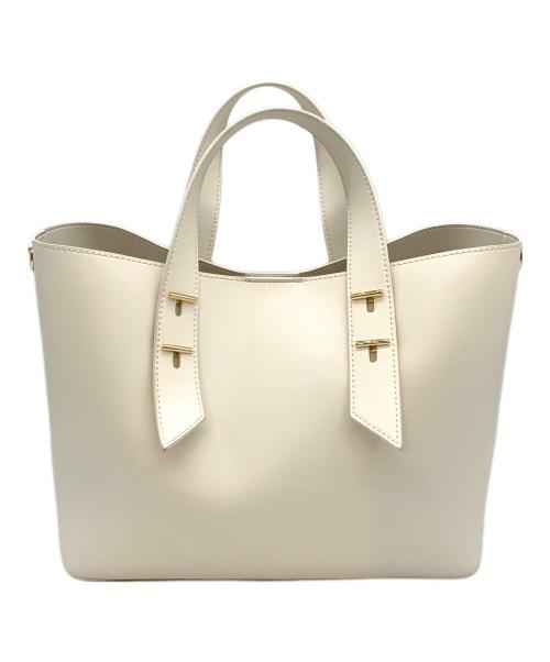 CHARLES & KEITH（チャールズアンドキース）CHARLES & KEITH (チャールズアンドキース) シャナイア ダブルハンドルスラウチーバッグ ホワイトの古着・服飾アイテム