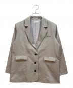 darichダーリッチ）の古着「ルーズシングルスタッズジャケット」｜グレー