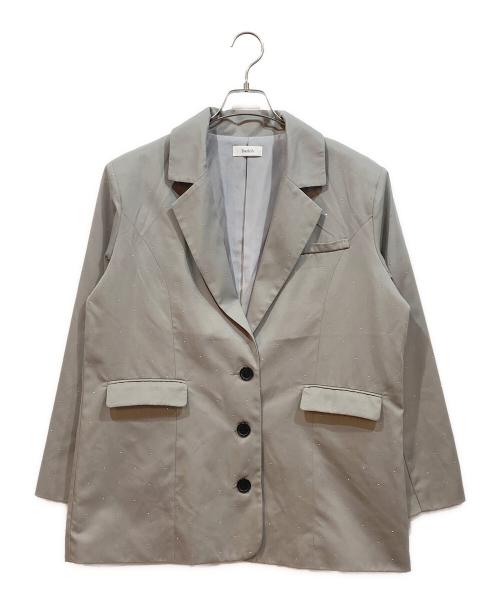 darich（ダーリッチ）darich (ダーリッチ) ルーズシングルスタッズジャケット グレー サイズ:Fの古着・服飾アイテム