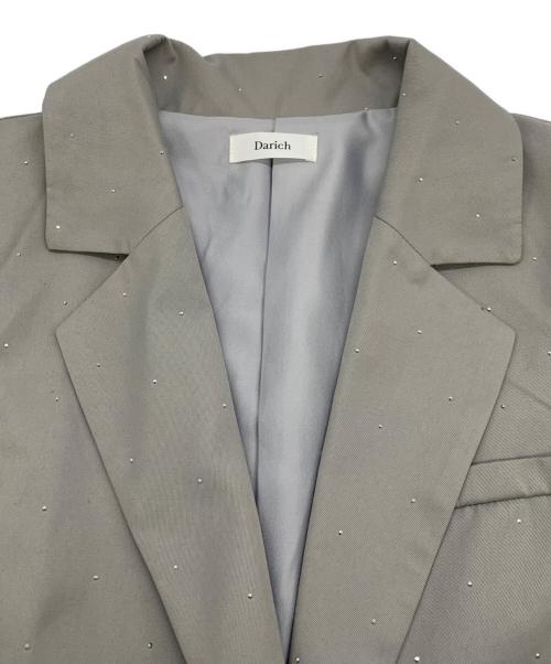 darich（ダーリッチ）darich (ダーリッチ) ルーズシングルスタッズジャケット グレー サイズ:Fの古着・服飾アイテム