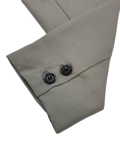 darich（ダーリッチ）darich (ダーリッチ) ルーズシングルスタッズジャケット グレー サイズ:Fの古着・服飾アイテム