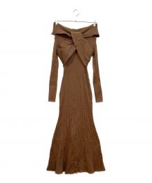 darich（ダーリッチ）の古着「長袖ワンピース」｜ブラウン